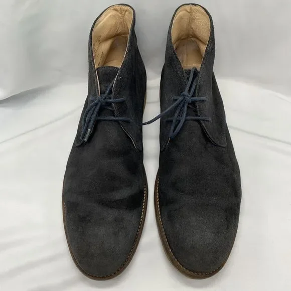 Black Suede Chukka Desert Ankle Boots - Lace Up Booties RN-140398 - Men'… - Picture 3 of 7